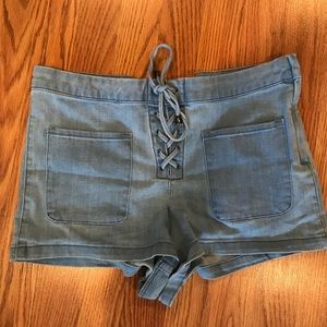 Urban Outfitters lace up shorts